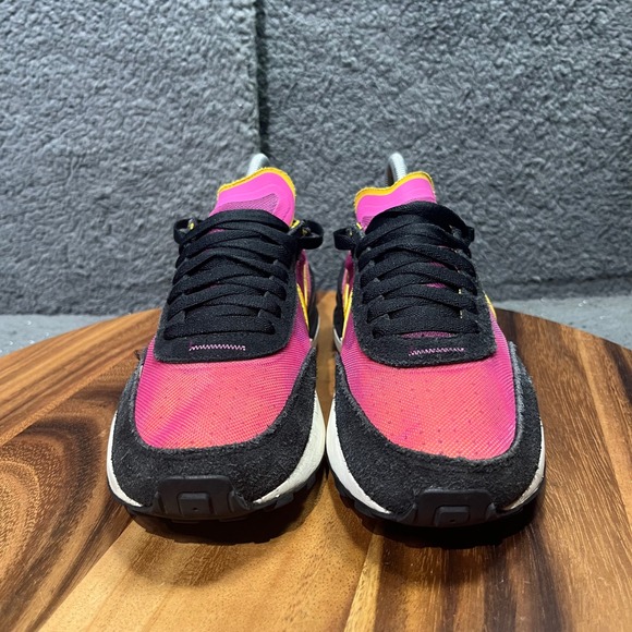 Nike Waffle One SE Casual Lifestyle Sneakers Sport Shoes Pink Yellow Women 7.5 - Picture 4 of 12